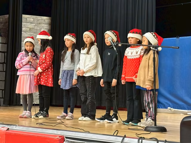 Christmas performance celebration